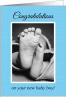 Congratulations on your New Baby Boy card