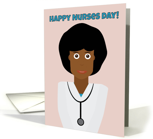 Happy Nurses Day Female Nurse Illustration card (1558176)