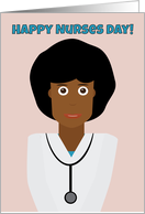 Happy Nurses Day Female Nurse Illustration card
