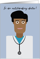 Happy Doctors’ Day Smiling Male Illustration card
