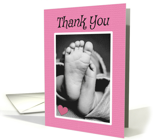 Thank You for the Baby Gift Pink For Girl card (1560694)