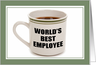 Happy Birthday Employee Coffee Mug Humor card