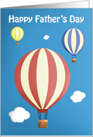 Happy Father’s Day Hot Air Balloons card