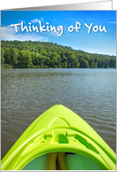 Thinking of You Summer Camp Kayak card