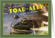 Hope You’re Having a TOADally awesome time at Summer Camp Frog Humor card