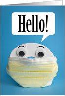 Hello Toilet Paper Face Mask Social Distancing Coronavirus Humor card