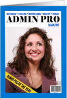 Happy Administrative Professionals Day Custom Magazine Cover card