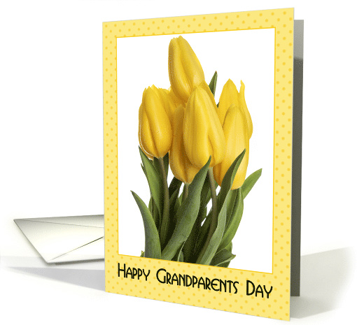 Happy Grandparents Day Yellow Tulips card (1630268)