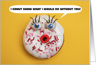 Happy Anniversary to Spouse Funny Donut Humor card