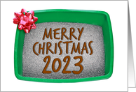 Merry Christmas 2023 Sarcastic Litter Box Humor card