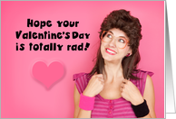 Happy Valentine’s Day Funny 80’s Woman Humor card