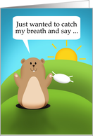 Happy Groundhog Day Pandemic Humor card