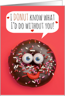 Happy Valentine’s Day Donut Humor card