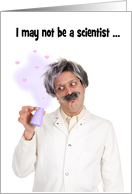 Love and Romance Chemistry Scientist Humor card
