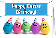 Happy Easter Birthday For Anyone Egg Humor card