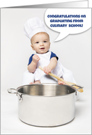 Congratulations For Anyone Graduating Culinary School Baby Chef Humor card