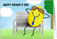 Happy Father’s Day Good Egg Relaxing Humor card