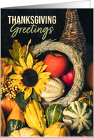 Happy Thanksgiving For Anyone Beautiful Cornucopia Photograph card