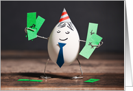 Happy Birthday For Anyone Eggs Aew Expensive Humor card