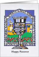 Passover in Jerusalem, Goblet, Window Scene card