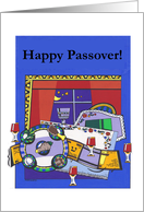 Passover Seder, Seder Plate, Four Cups card