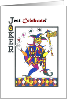 The Purim Jester Celebrates Purim Joker card