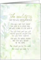 The Reality Is You Will Grieve Sympathy Soft Yellow Floral card