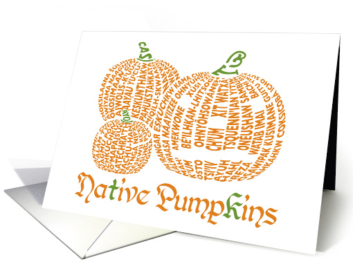 Native Pumpkins Multi Languages card (1538908)