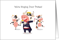 Cow Band Business Employee Appreciation card