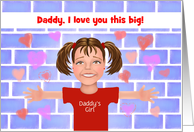 Custom Card For Daddy on Valentine’s Day card