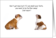 The Fart Test Social Distancing Humor card