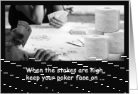 Poker With Toilet Paper TP Shortage Coronavirus Pandemic Humor card