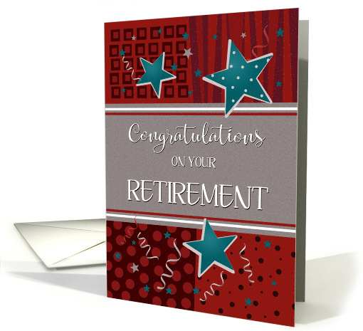 Congratulations on Your Retirement Stars Business card (1669980)