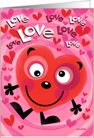 Valentine’s Day A Silly and Crazy in Love Valentine’s Character card