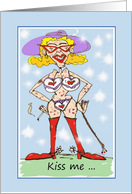 Valentine’s Day Eat Your Heart Out Cartoon Adult Drag card