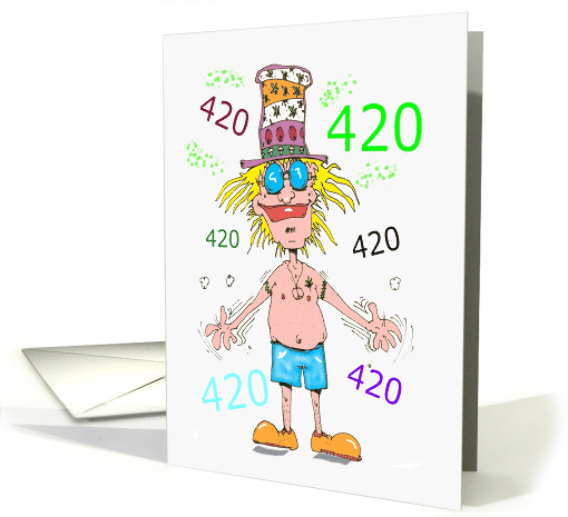 Birthday To Be Blunt 420 Cartoon card (1552126)