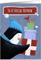 Christmas Special Nephew Penguin Parcels card