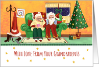 With Love From Your Grandparents Sofa Couple card