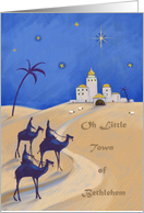 Three KingsLittle Town Bethlehem card