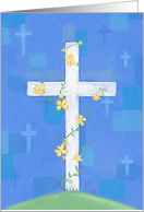 Easter Floral Cross card