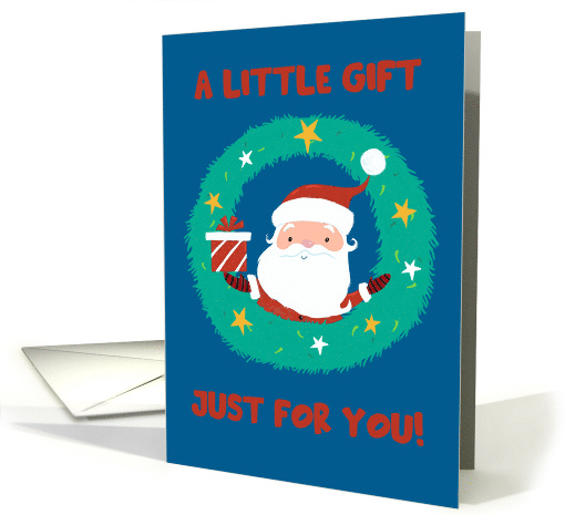 Christmas Money Gift Card Cute Santa card (1645176)
