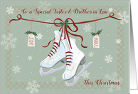 Sister and Brother in Law Skate Boots on Ribbon card