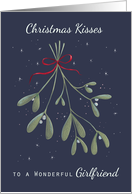 Girlfriend Christmas Kisses Mistletoe Sprig card