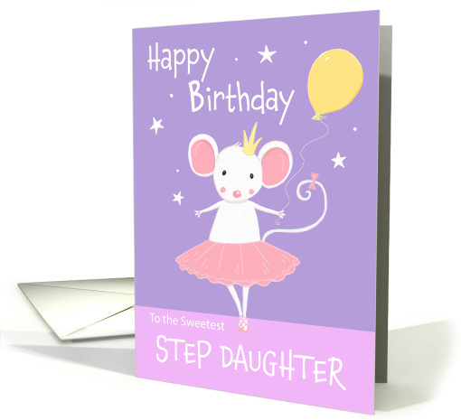 Birthday Step Daughter Cute Ballet Dance Mouse card (1765810)