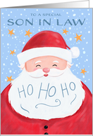 Son in Law Santa Claus Christmas Ho Ho Ho card