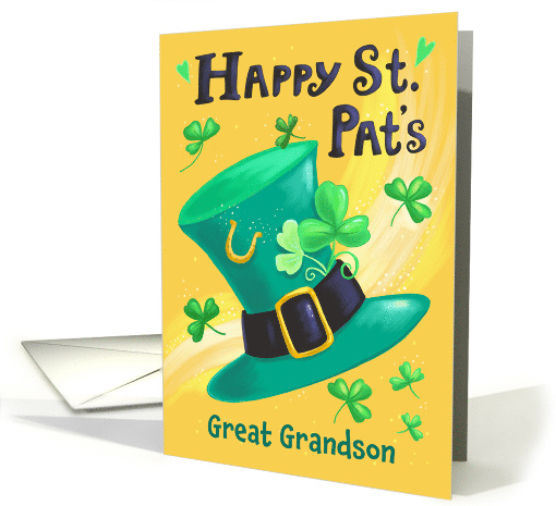 Great Grandson St Patrick's Day Green Leprechaun Hat and... (1828652)