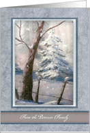 Christmas, Peaceful Winter Painting card