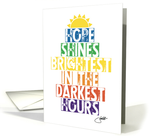 Hope Shines Brightest In The Darkest Hours card (1578786)