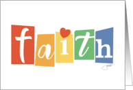 Faith The Color of Hope Spiritual Healing Loving Supportive Friendship card