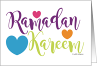 Ramadan Kareem Arabic Islamic Greeting Religious Holiday Events card